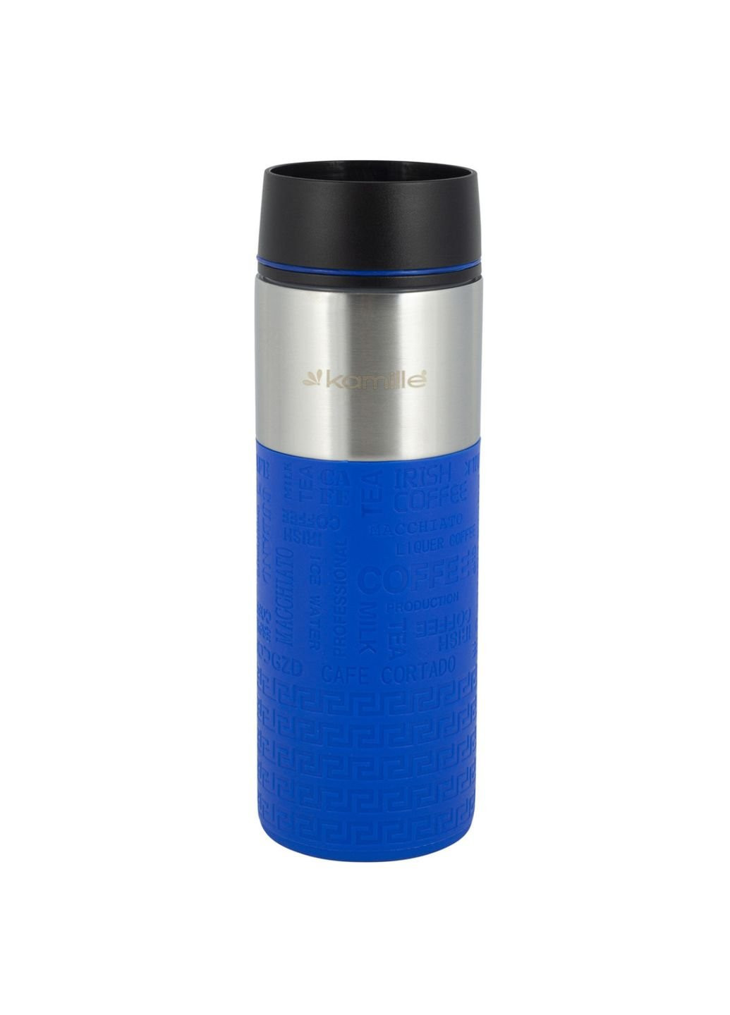 Термокружка KM-2098-Blue 420 мл синяя Kamille (253624584)