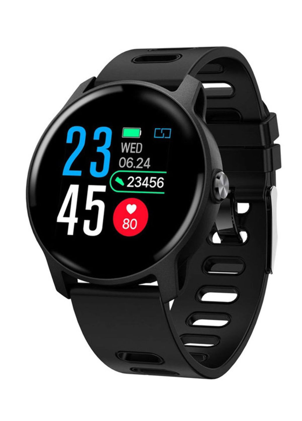 Смарт-годинник Smart Watch swo1020 black silicone (190468380)