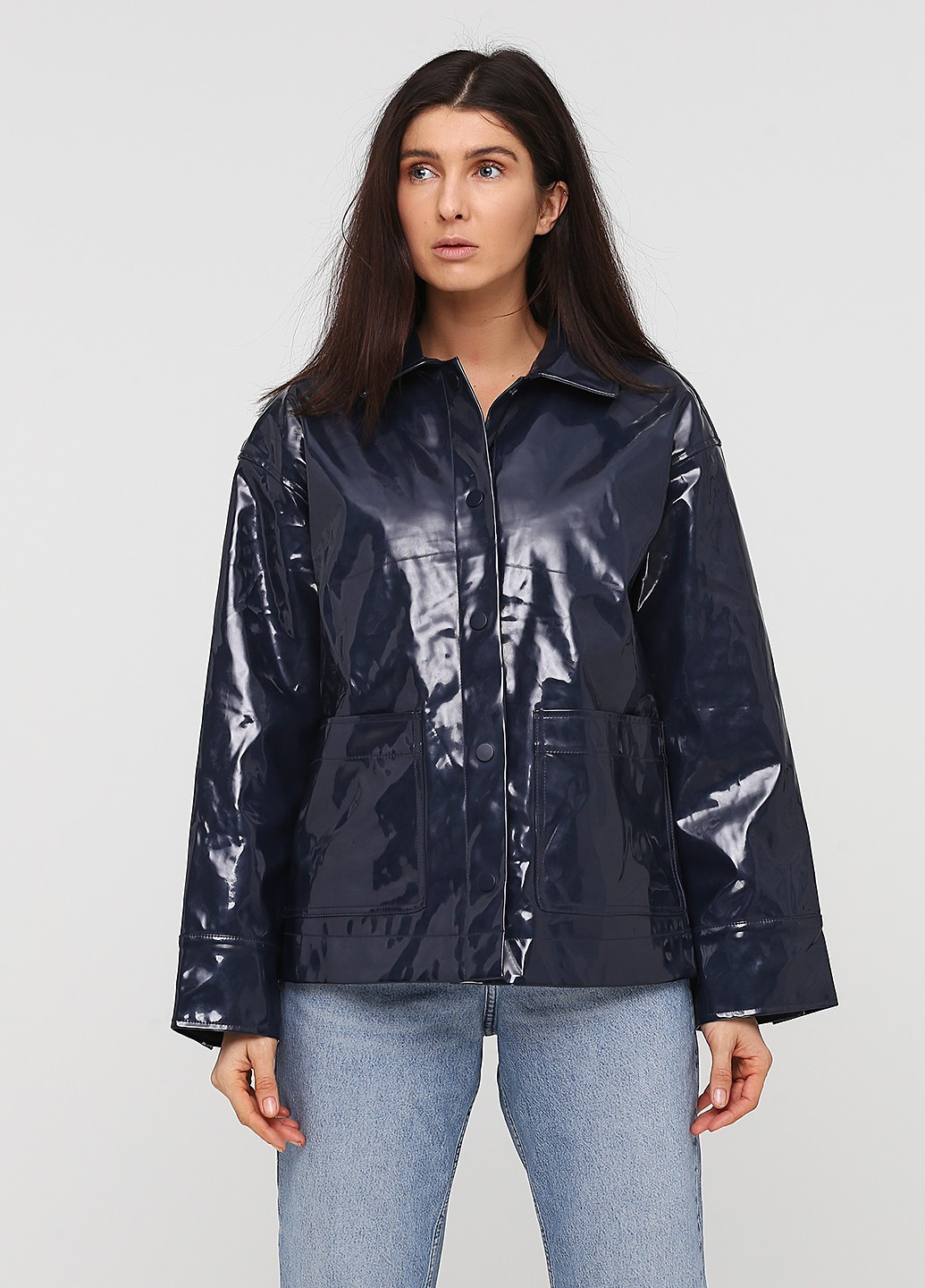 Синяя демисезонная куртка Weekday