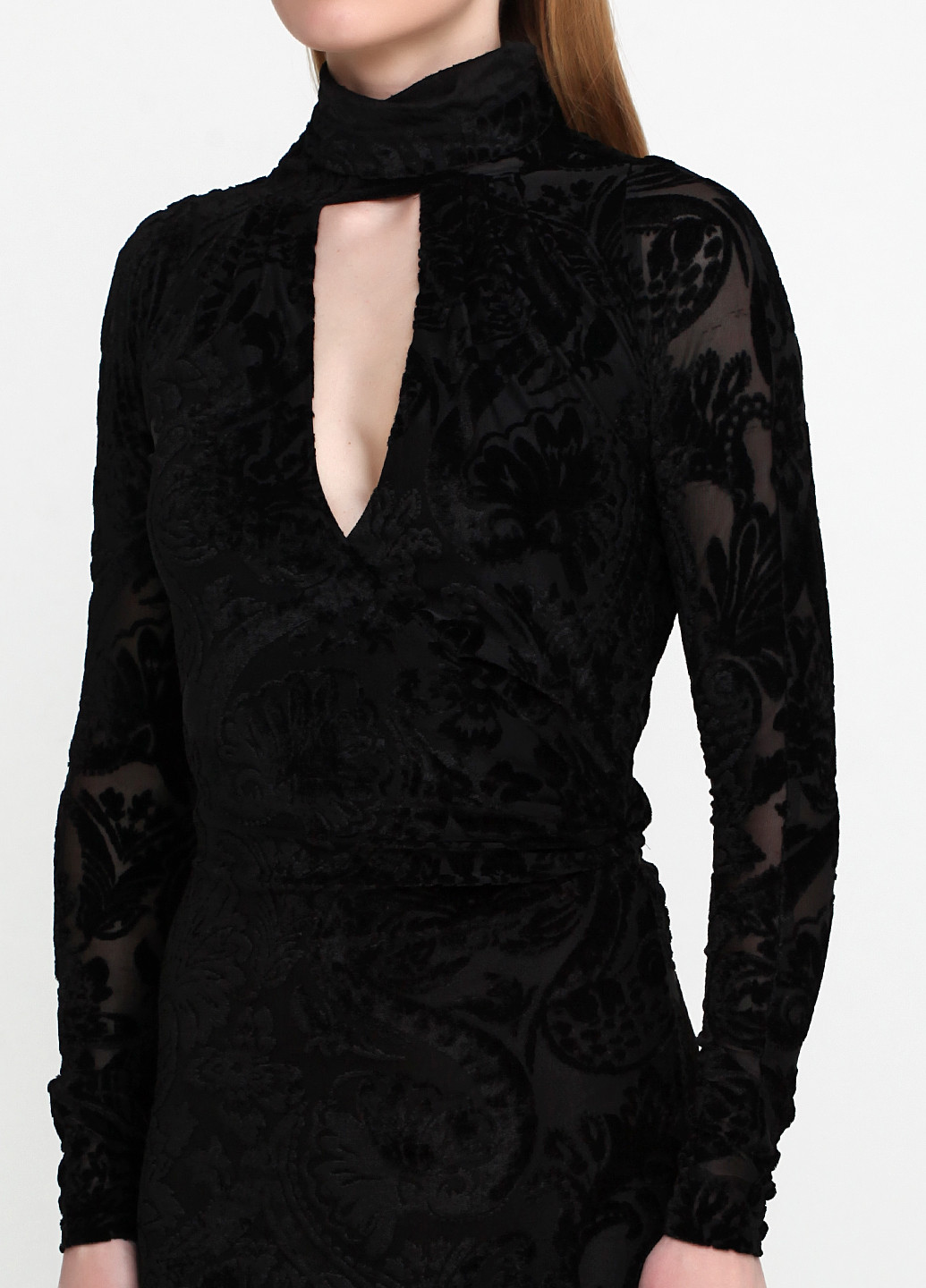 Черное вечернее платье короткое Alexander McQueen однотонное