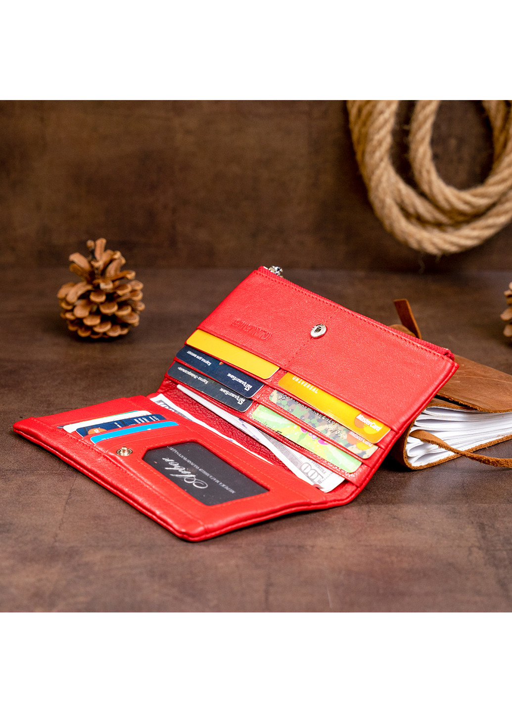 Женский кожаный кошелек 18,5х9х1,5 см st leather (252133645)