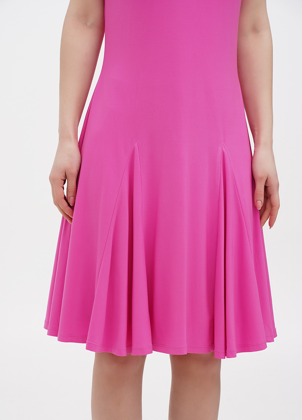 Фуксинова (кольору Фукія) кежуал сукня кльош Ralph Lauren однотонна