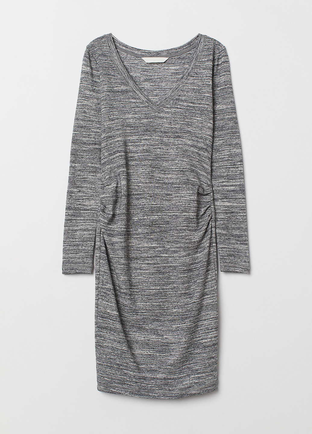 Темно-серое кэжуал платье для беременных футляр H&M меланжевое
