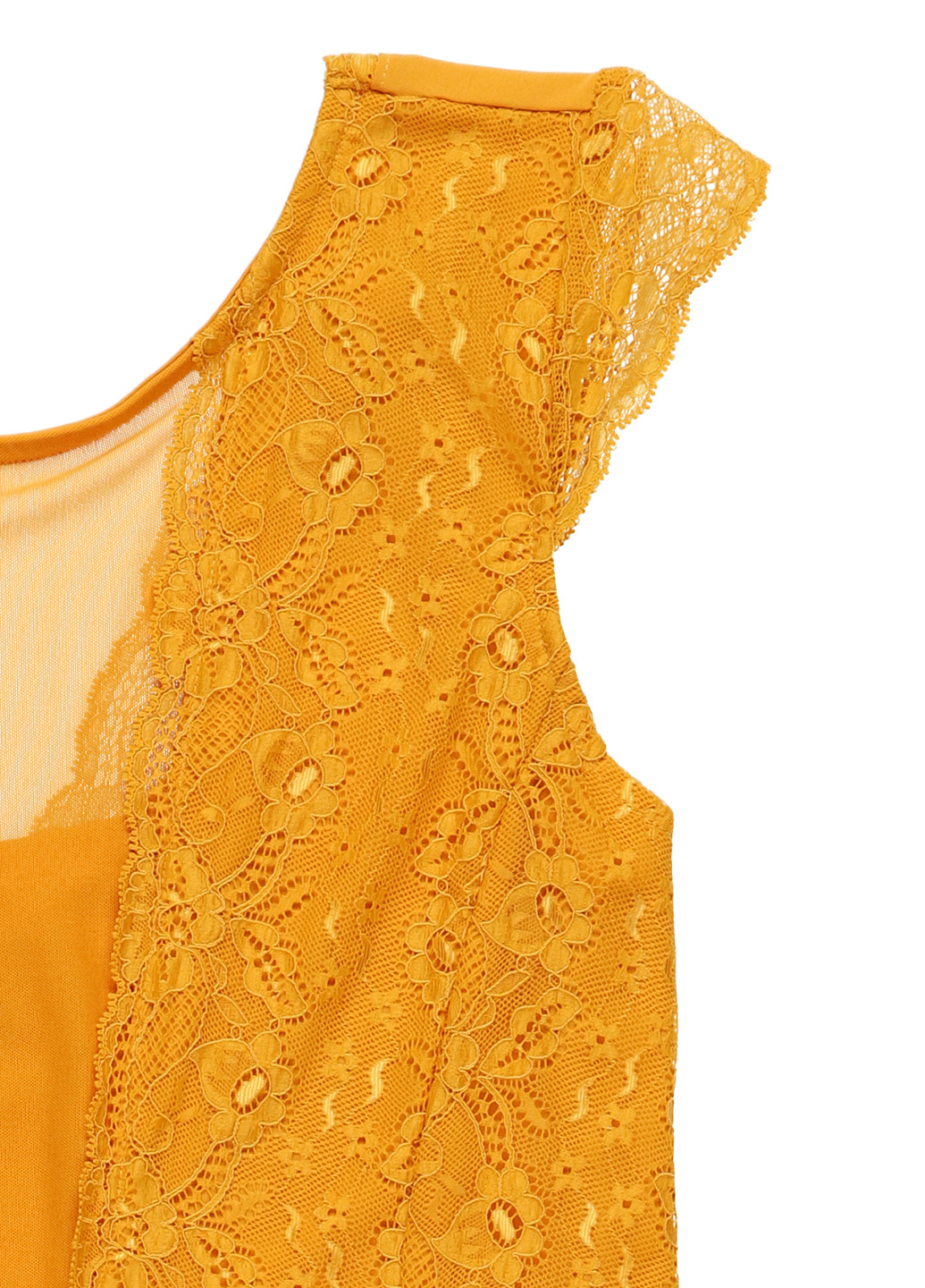 Горчичное кэжуал платье клеш Anna Field однотонное