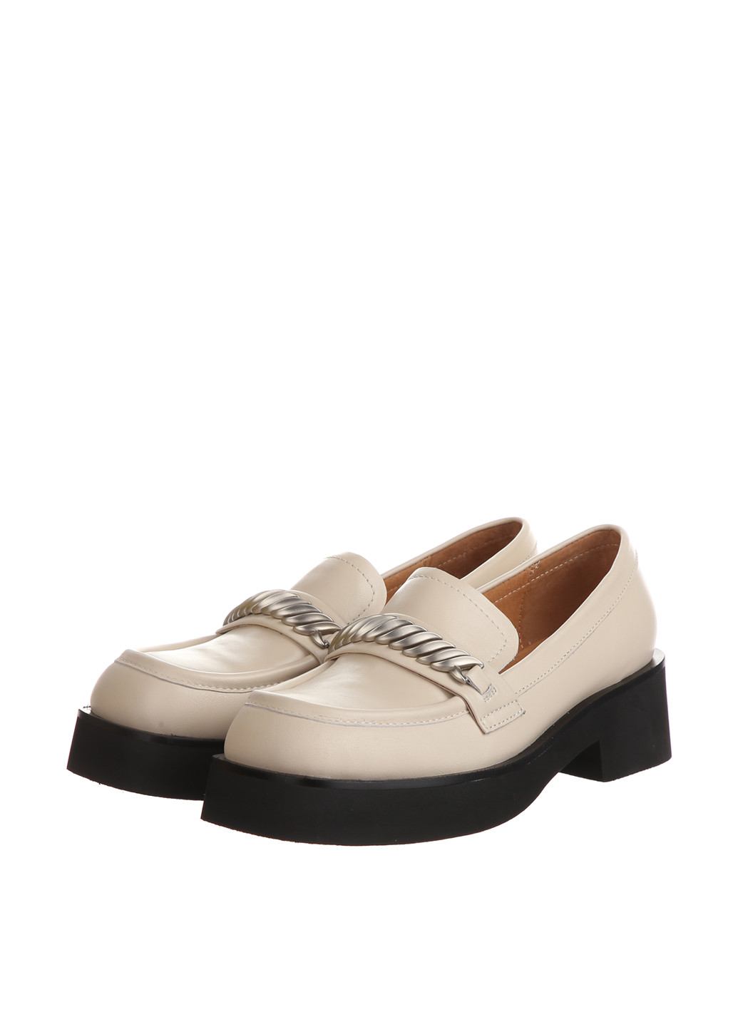 Brocoli Туфли лоферы бежевый з натуральная кожа, — демисезон (237845362)