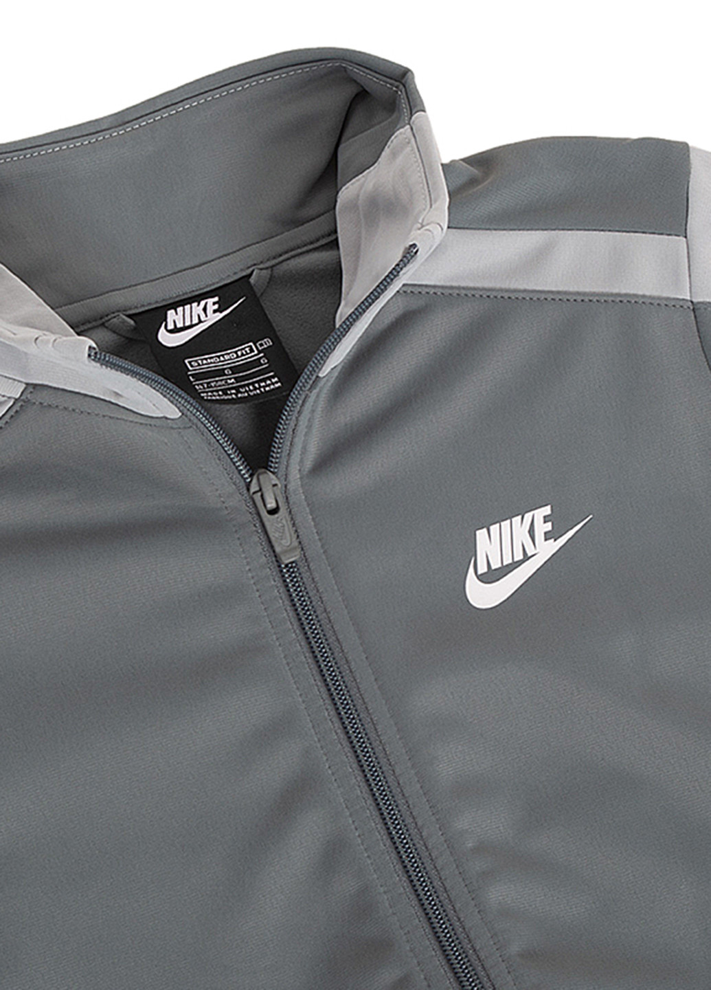 Серый демисезонный костюм (олимпийка, брюки) Nike Nike U NSW HBR POLY TRACKSUIT