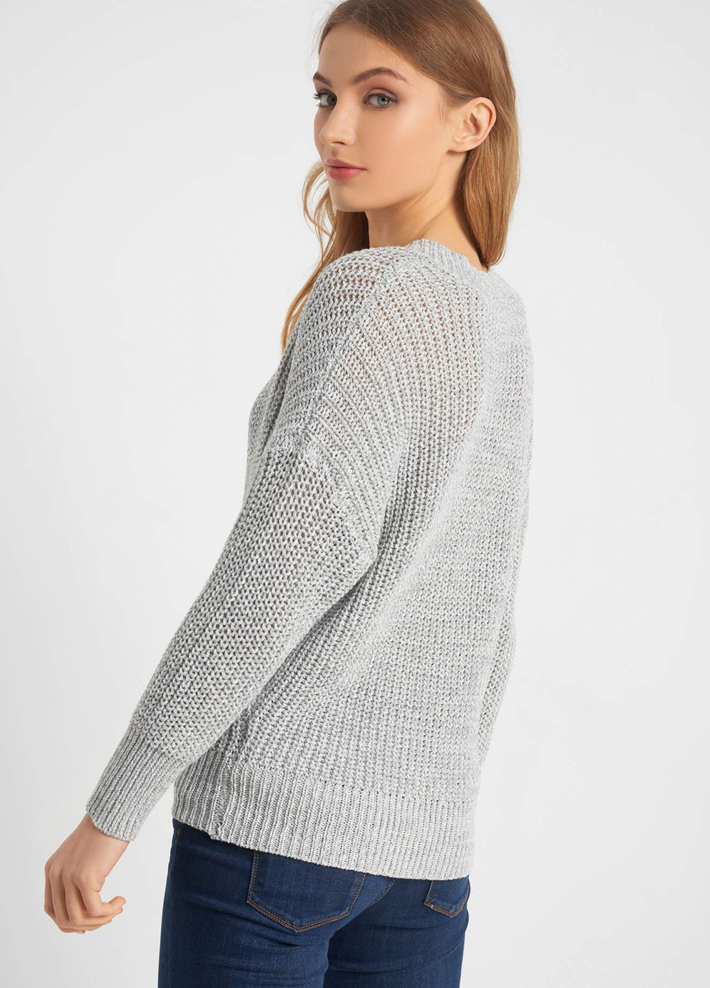 Светло-серый демисезонный пуловер пуловер Orsay