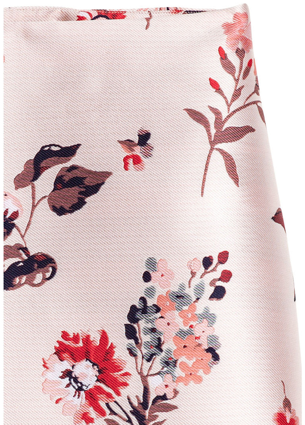 Светло-розовая кэжуал цветочной расцветки юбка H&M карандаш