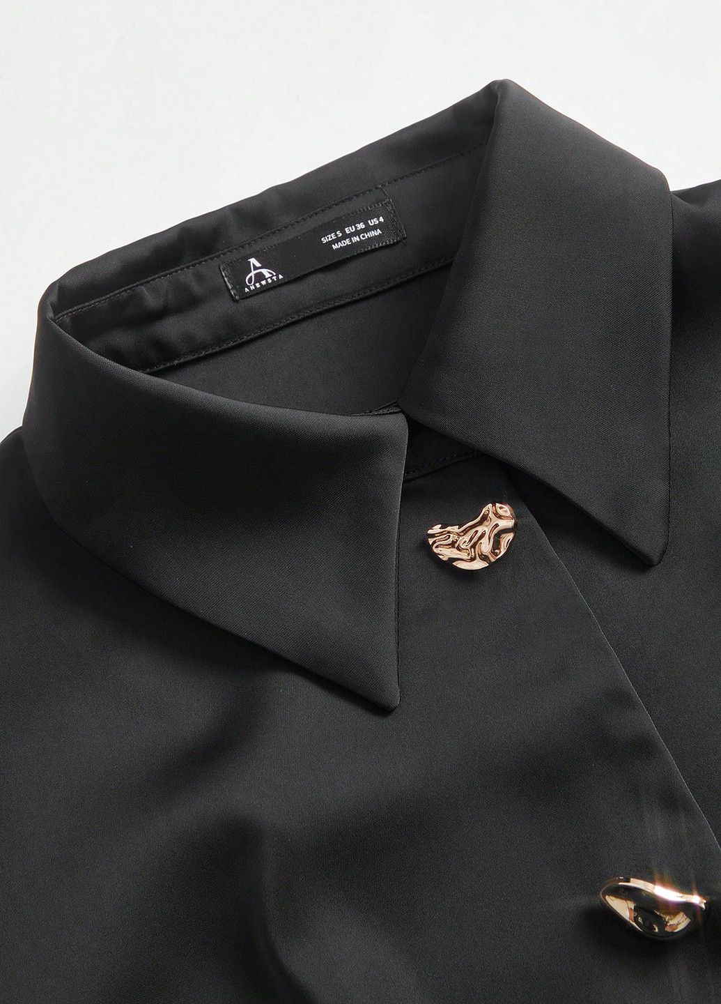 Чорна кежуал сукня сукня-сорочка SHEIN однотонна