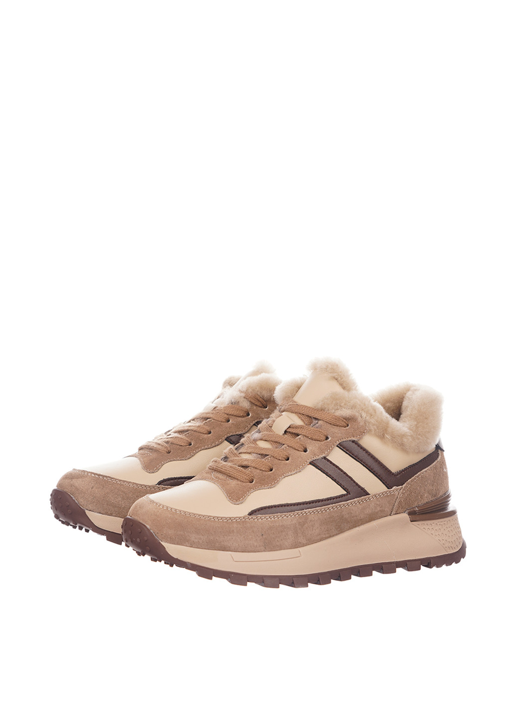 Кроссовки Lola Andy коричневые зима (315072207)