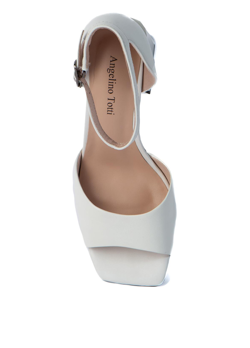 Белые босоножки AngelinoTotti с ремешком
