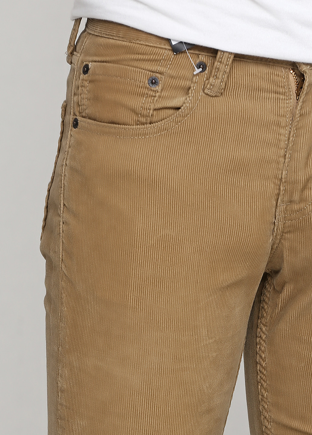 Коричневые кэжуал демисезонные прямые брюки Levi's