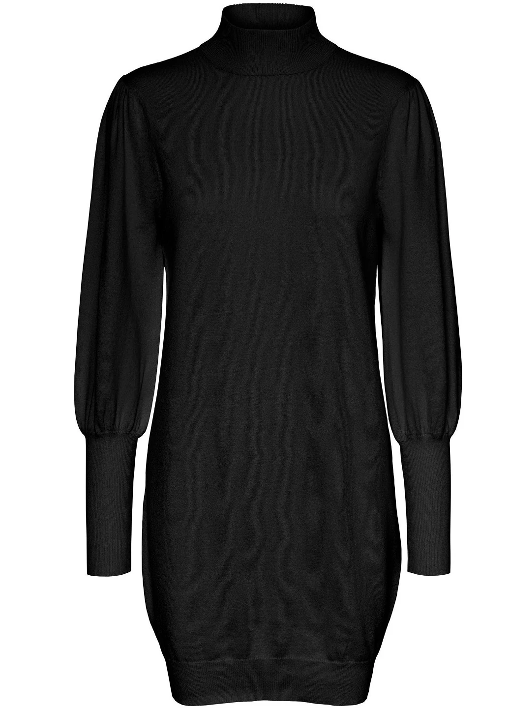 Черное кэжуал платье Vero Moda однотонное