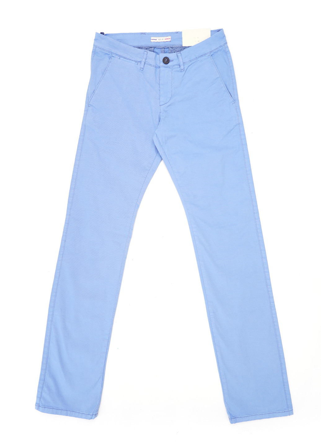 Голубые кэжуал демисезонные чиносы брюки Celio