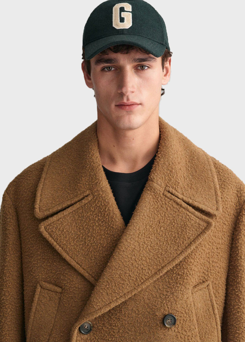 Світло-коричневе демісезонне Пальто двобортне Gant