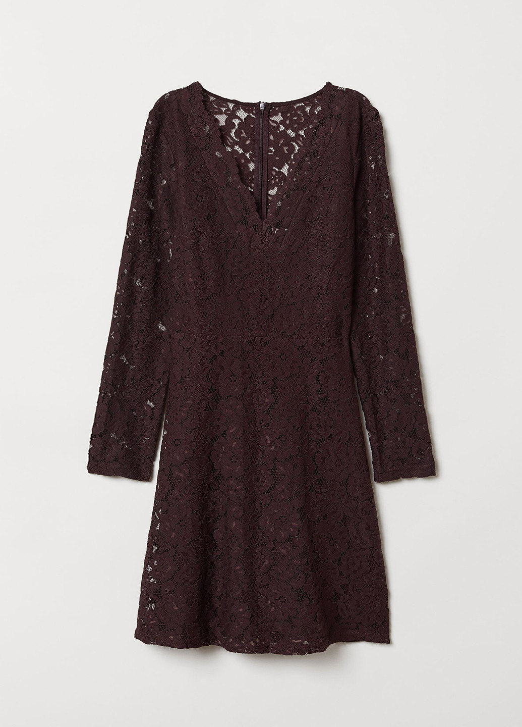 Темно-фіолетова кежуал сукня кльош H&M однотонна