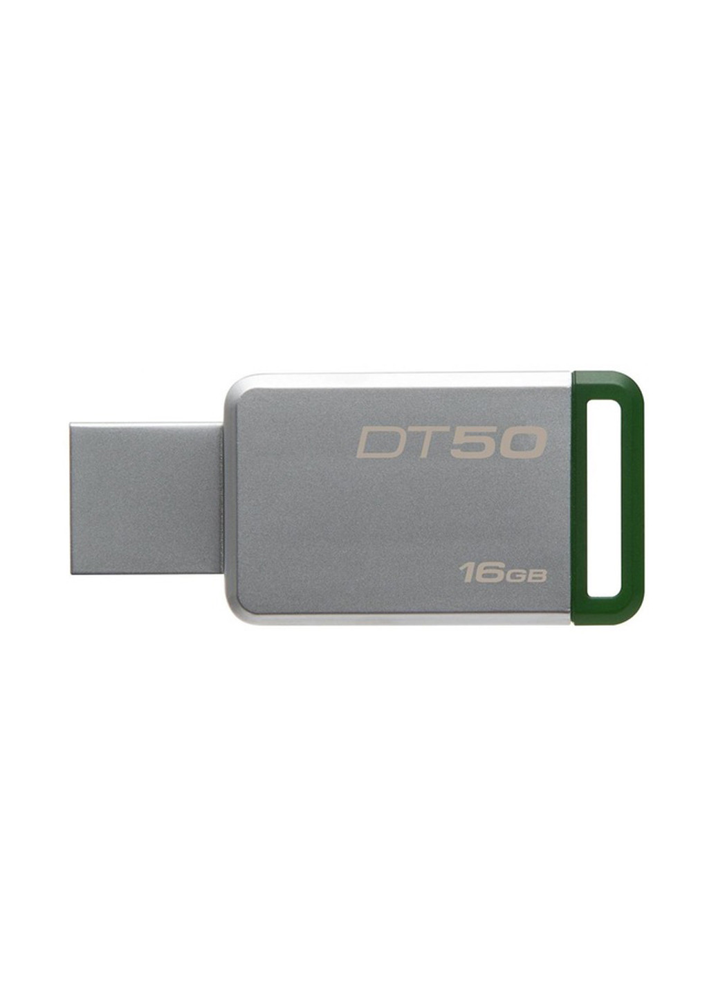 Флеш память USB DataTraveler 50 16GB Green (DT50/16GB) Kingston флеш память usb kingston datatraveler 50 16gb green (dt50/16gb) (135165482)