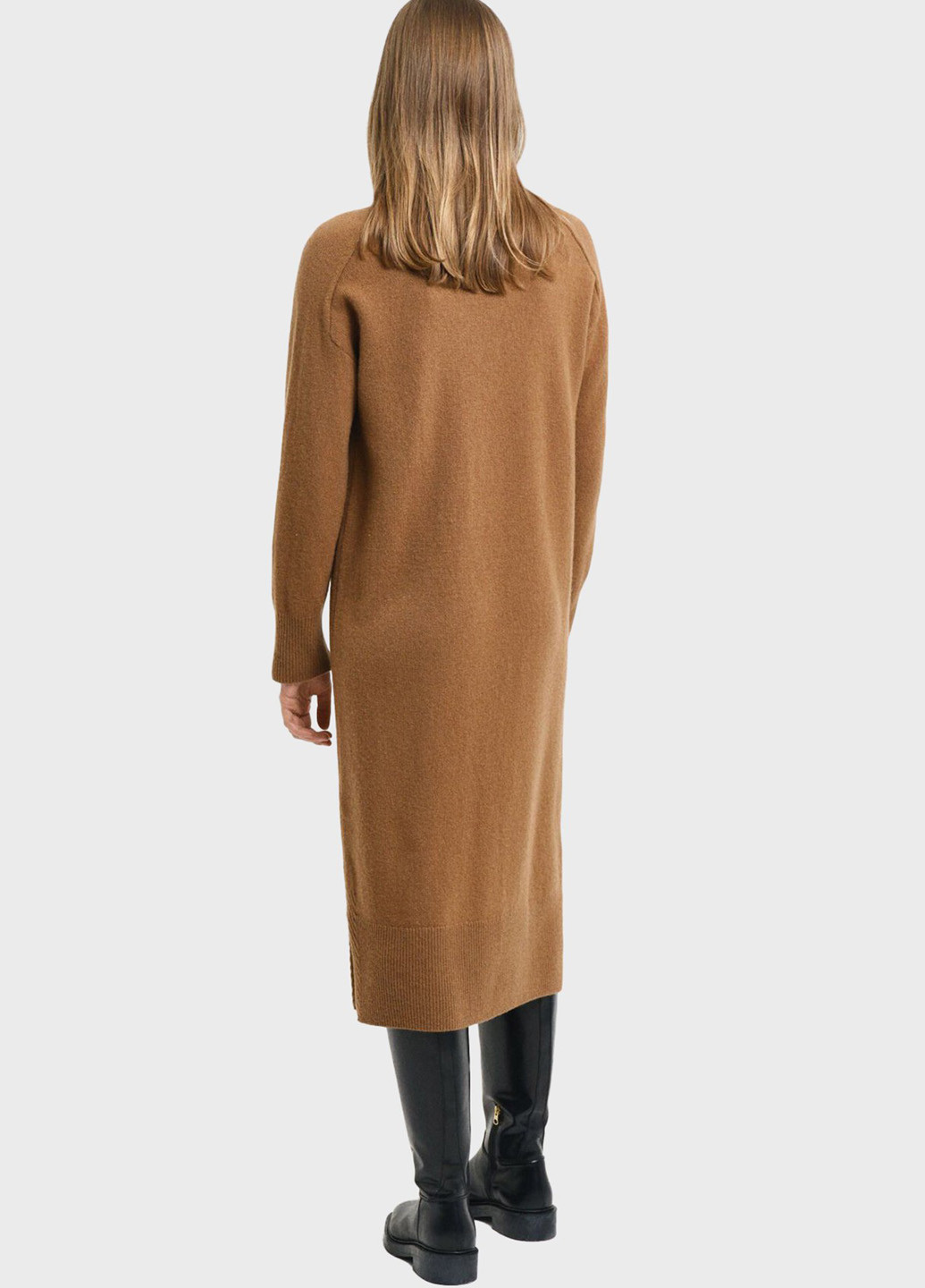 Коричнева кежуал сукня сукня светр Gant однотонна