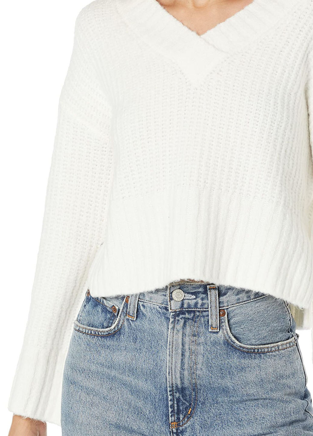 Молочный демисезонный пуловер пуловер Guess