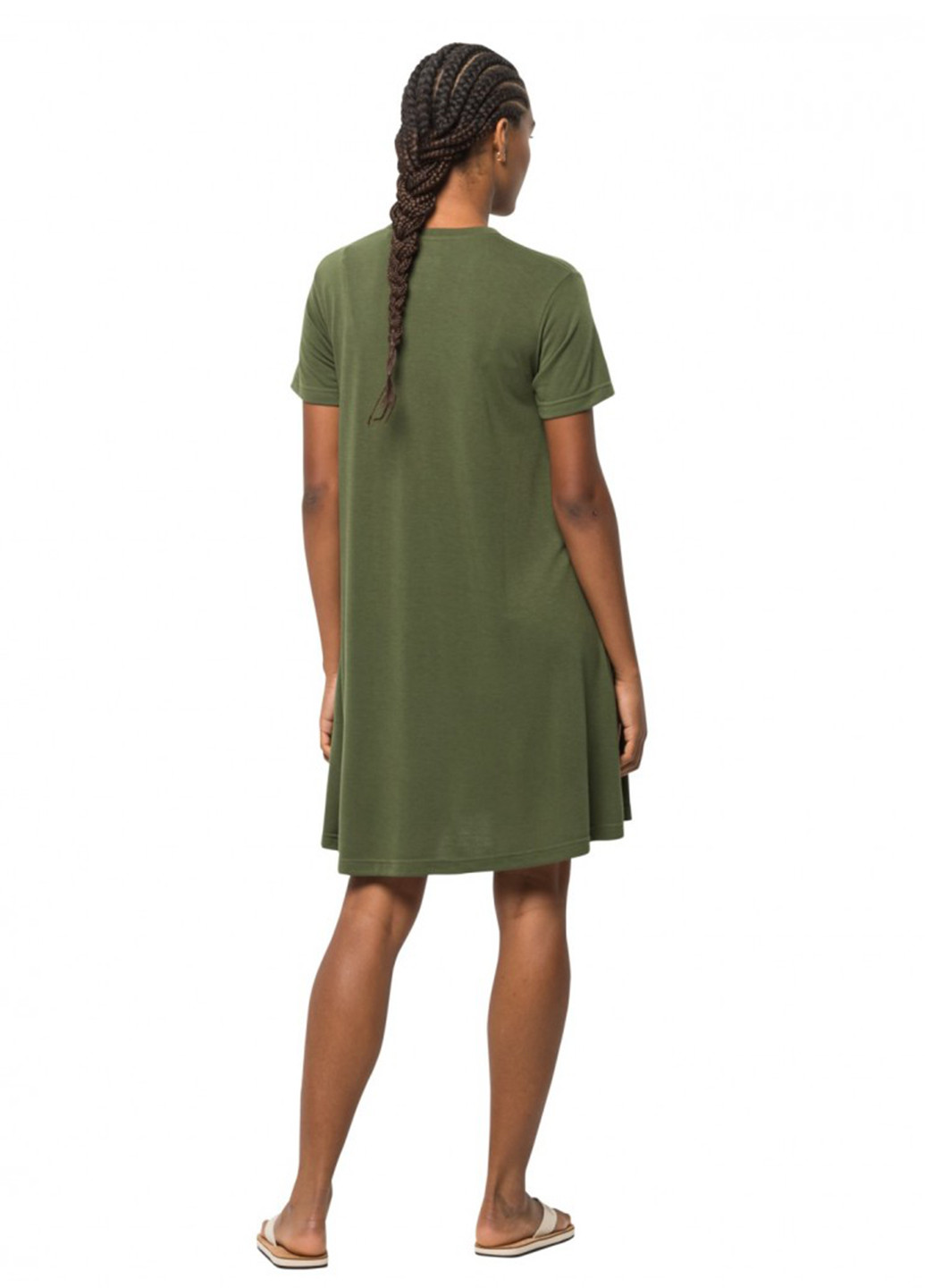 Зелена кежуал сукня а-силует Jack Wolfskin однотонна