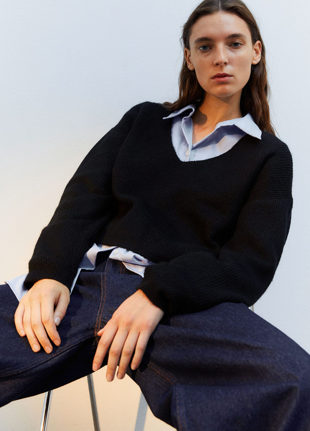 Черный демисезонный джемпер H&M