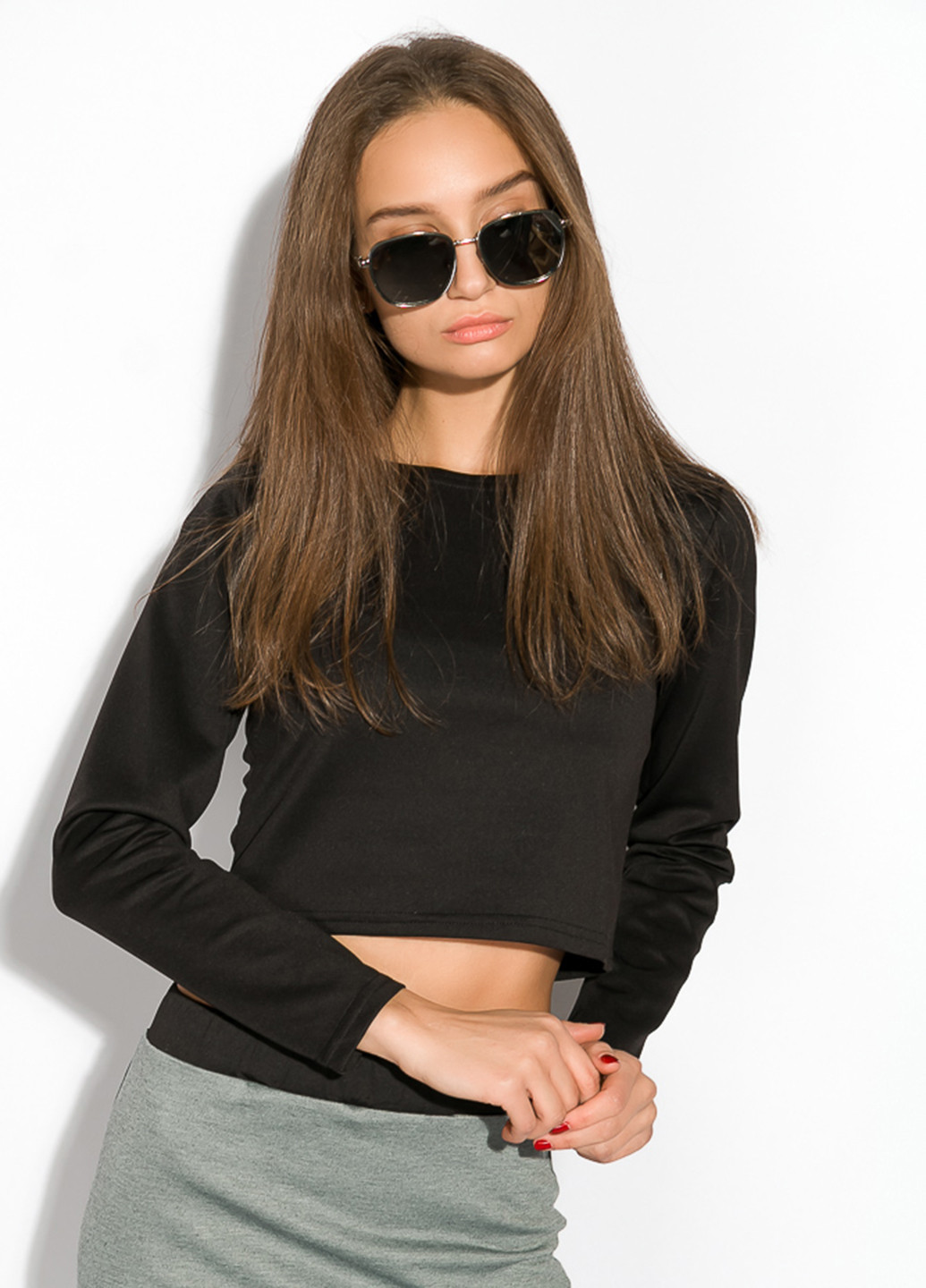 Комбинированный демисезонный комплект (топ, юбка) Time of Style