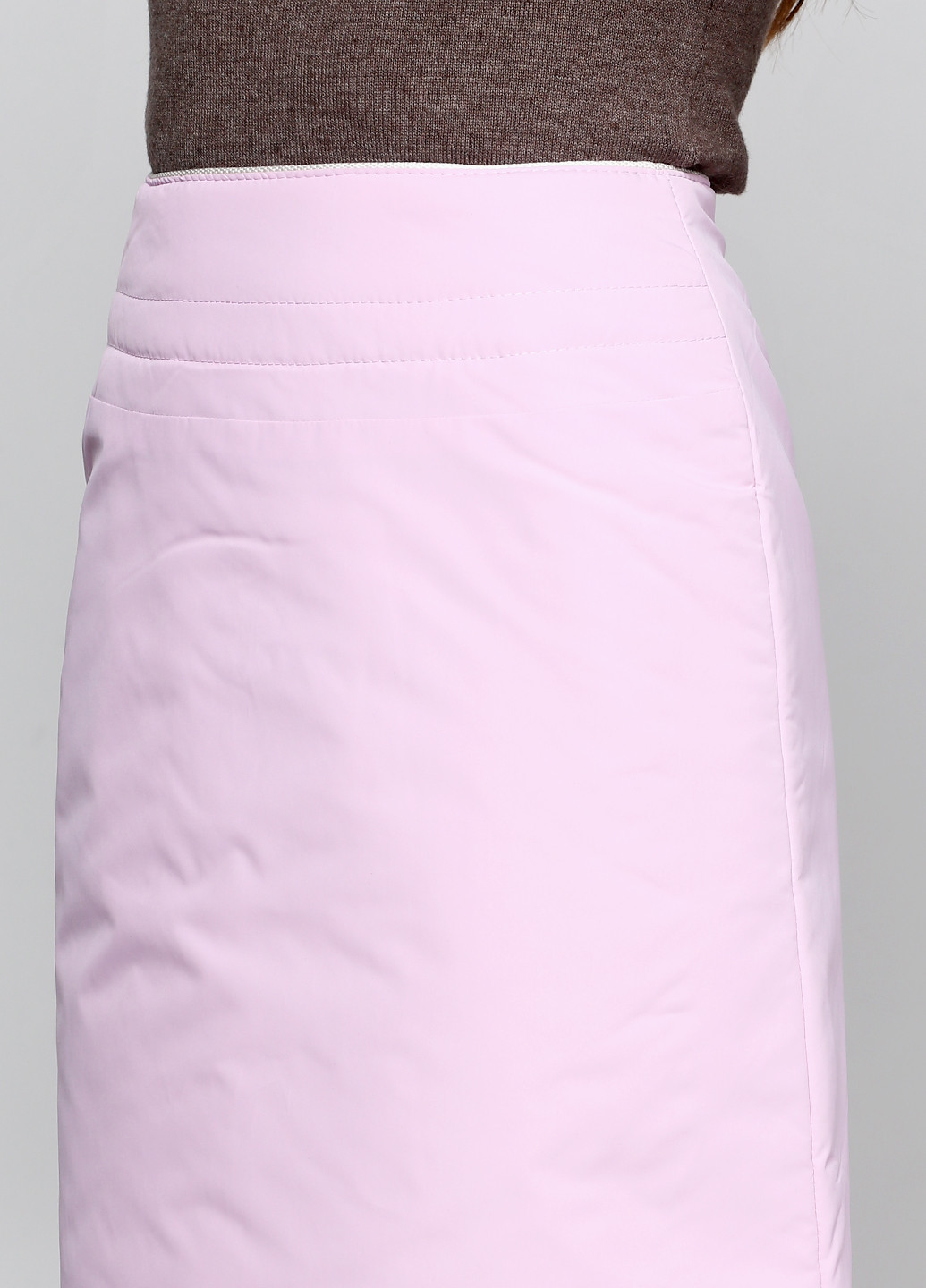 Розовая кэжуал однотонная юбка Smile мини
