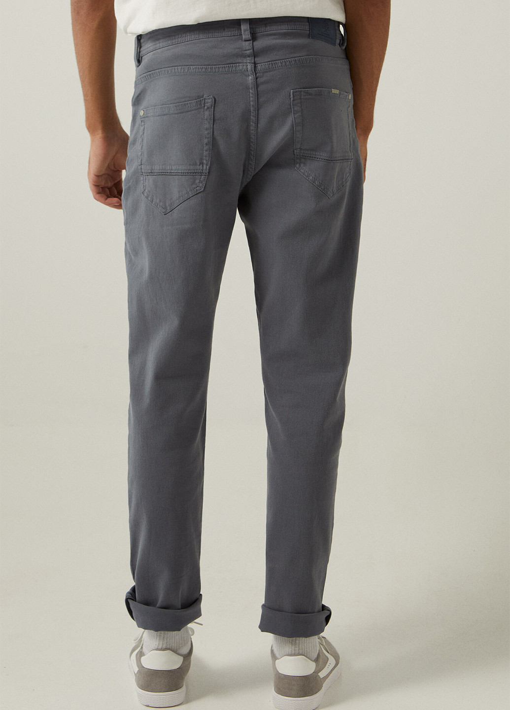 Темно-серые кэжуал демисезонные прямые брюки Springfield