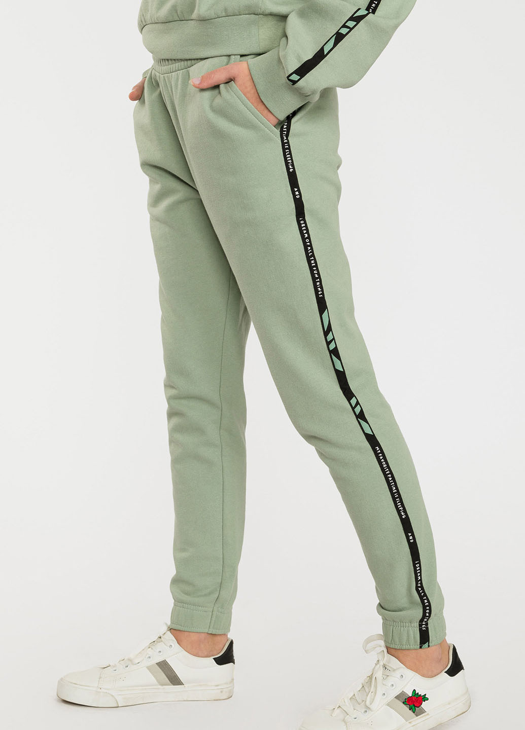 Фисташковые кэжуал, спортивные летние джоггеры брюки Reporter Young