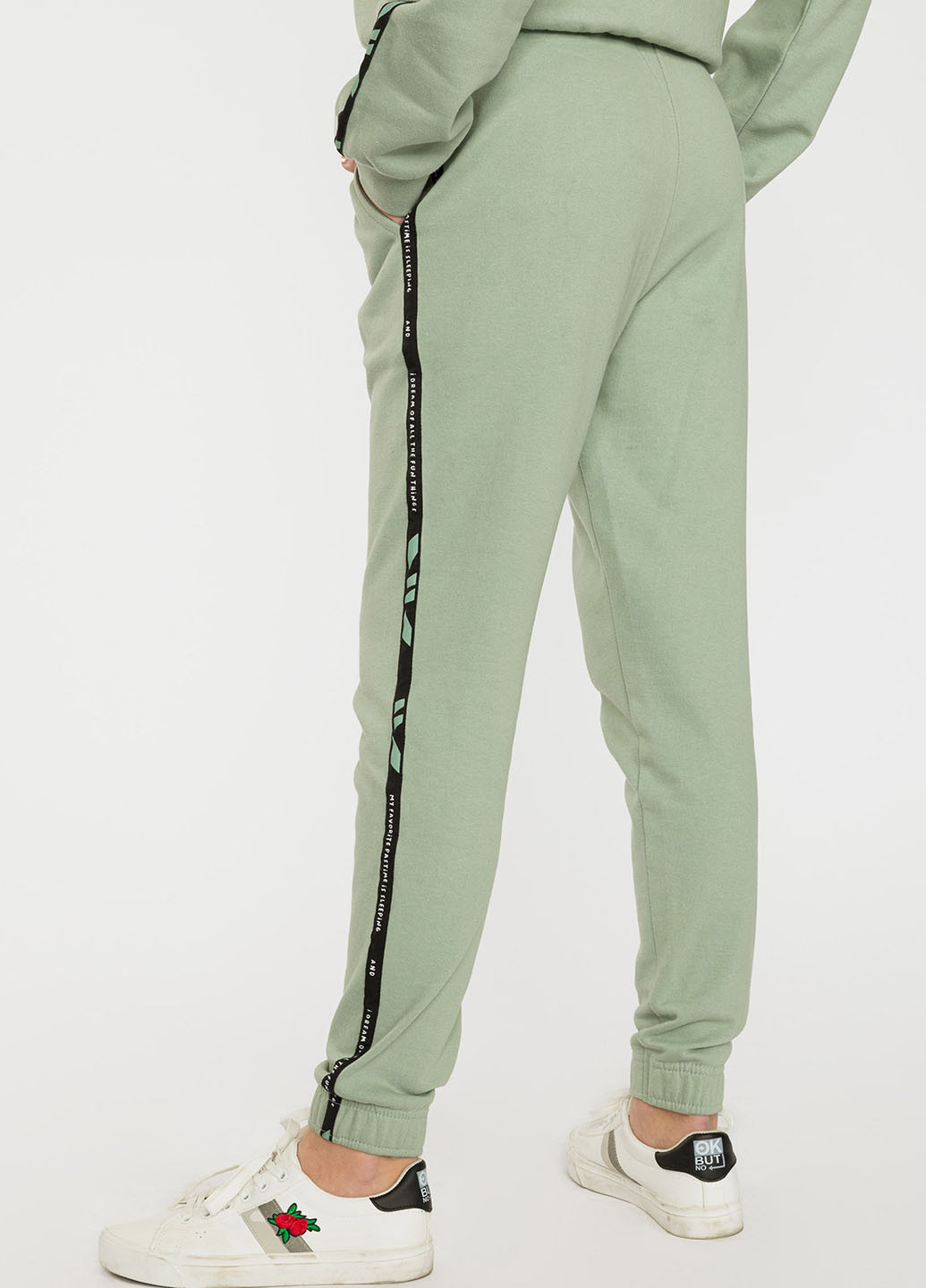 Фисташковые кэжуал, спортивные летние джоггеры брюки Reporter Young