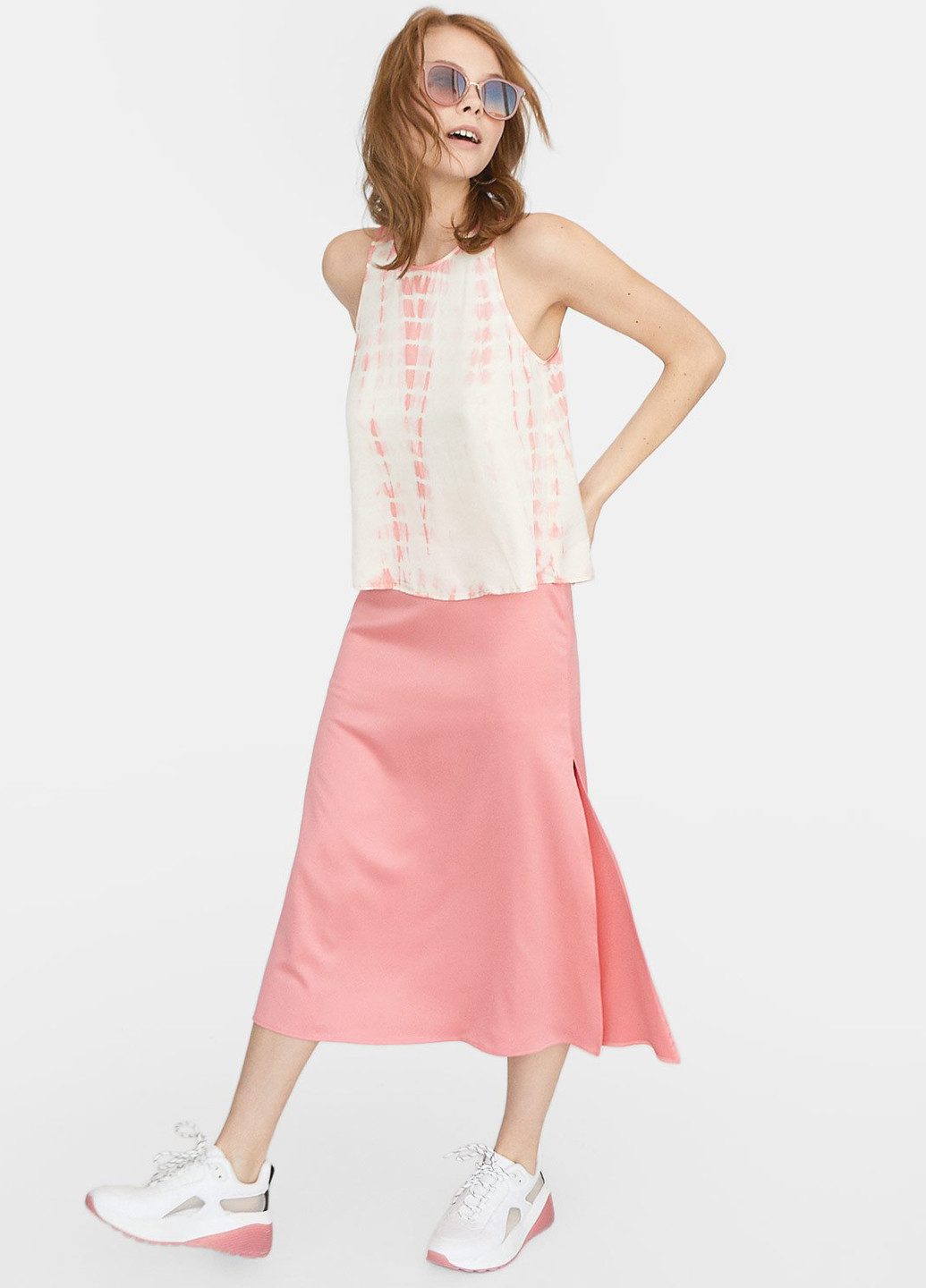 Розовая блуза Stradivarius