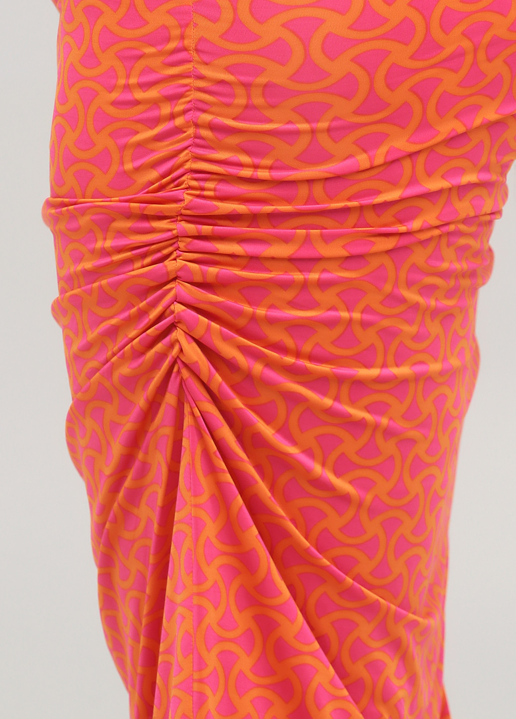 Оранжевое кэжуал платье платье-майка Lola Casademunt с абстрактным узором