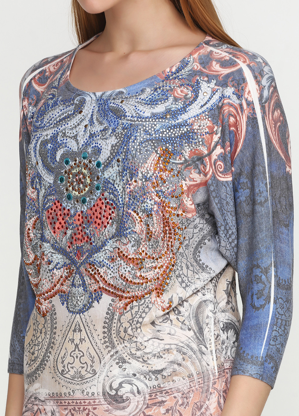 Светло-синее кэжуал платье Mayentl с абстрактным узором