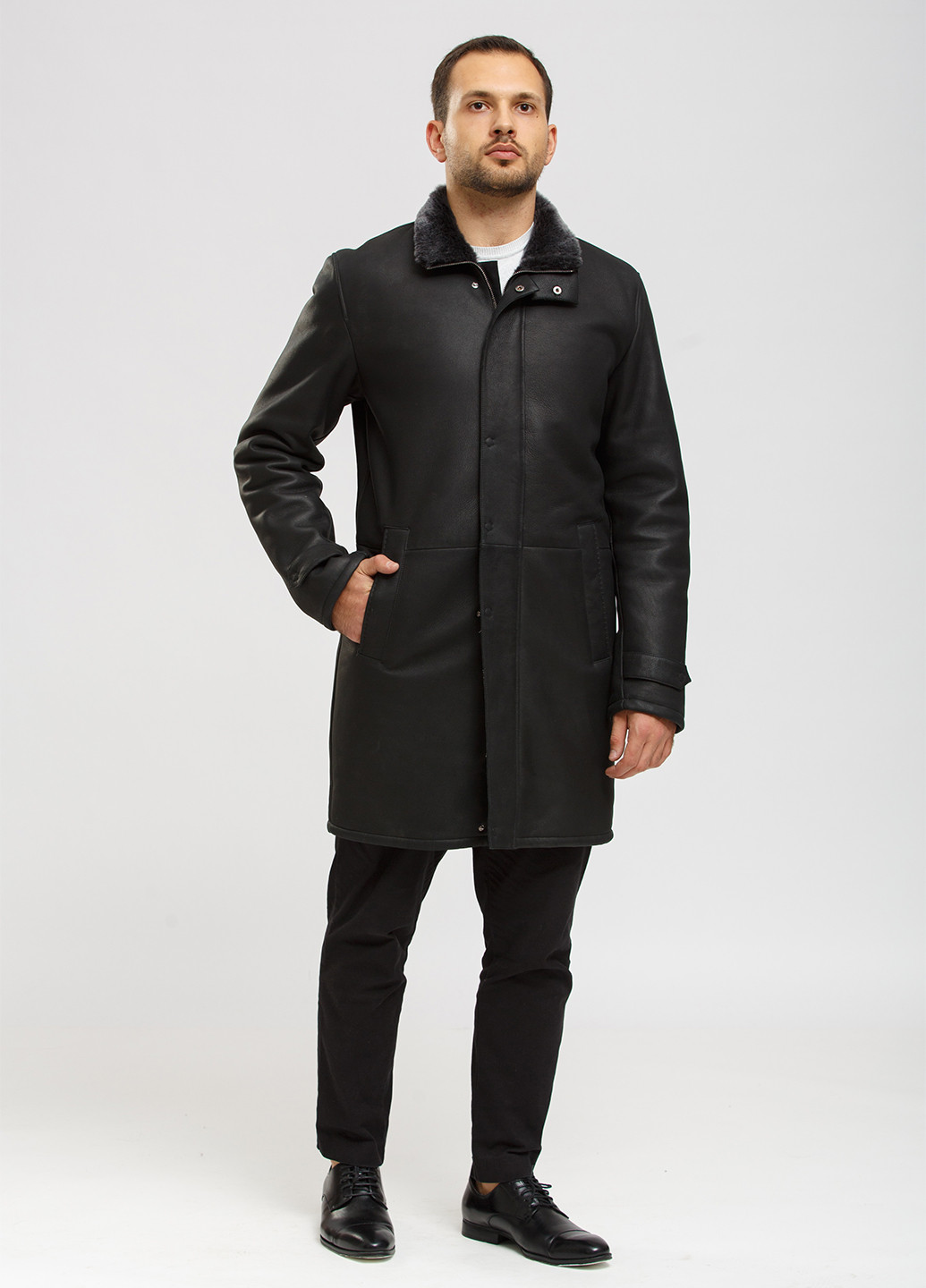 Дублянка шкіряна (хутро овчина) Hiperbol (202752106)