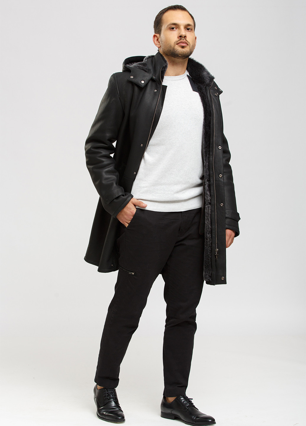 Дублянка шкіряна (хутро овчина) Hiperbol (202752106)