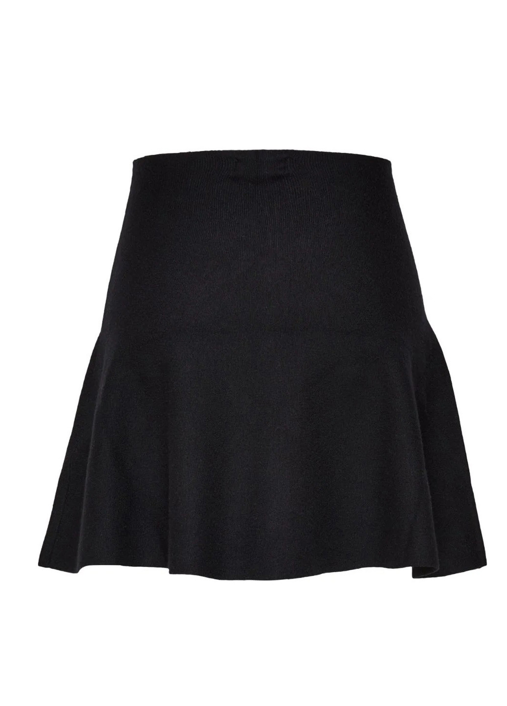 Черная кэжуал однотонная юбка Only а-силуэта (трапеция)