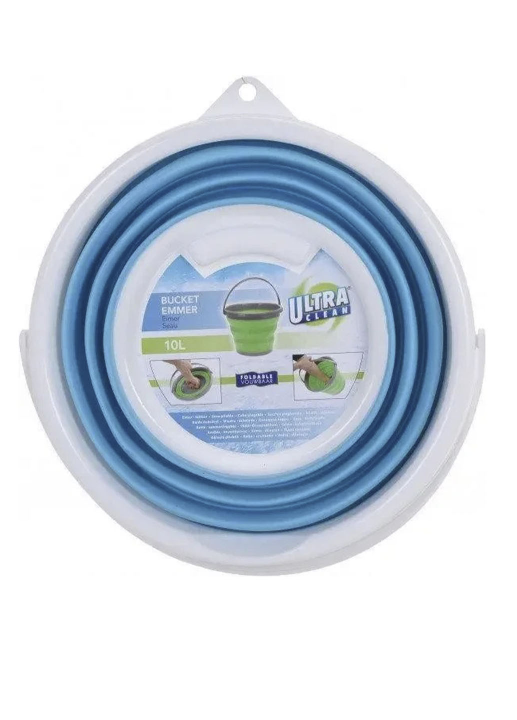 Відро 10 літрів туристичне складане Collapsible Bucket силіконове Good Idea G (252834313)