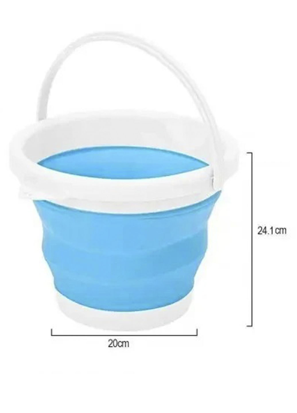 Відро 10 літрів туристичне складане Collapsible Bucket силіконове Good Idea G (252834313)