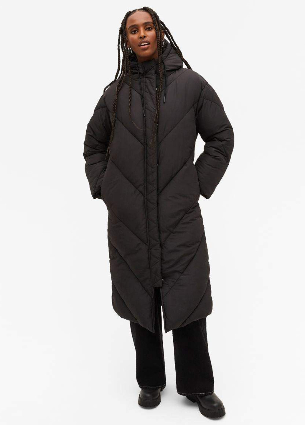 Черная демисезонная куртка Monki