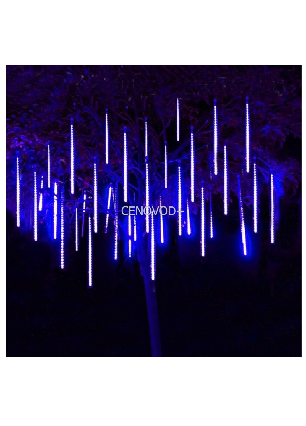 Гирлянда падающий снег метеоритный дождь 50 см 8 шт (360932-Т) Синий Francesco Marconi (249908756)