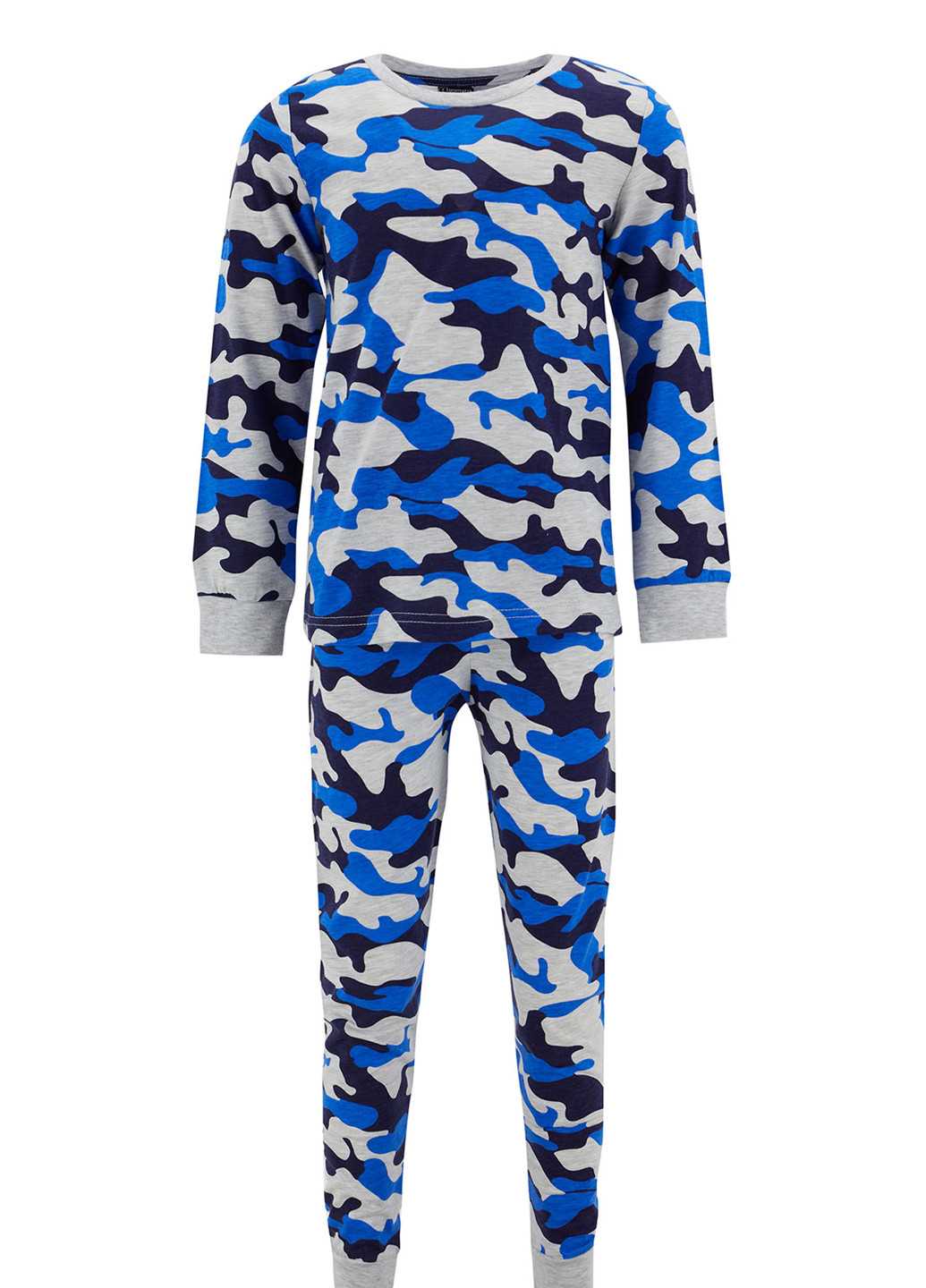 Синяя всесезон пижама лонгслив + брюки DeFacto