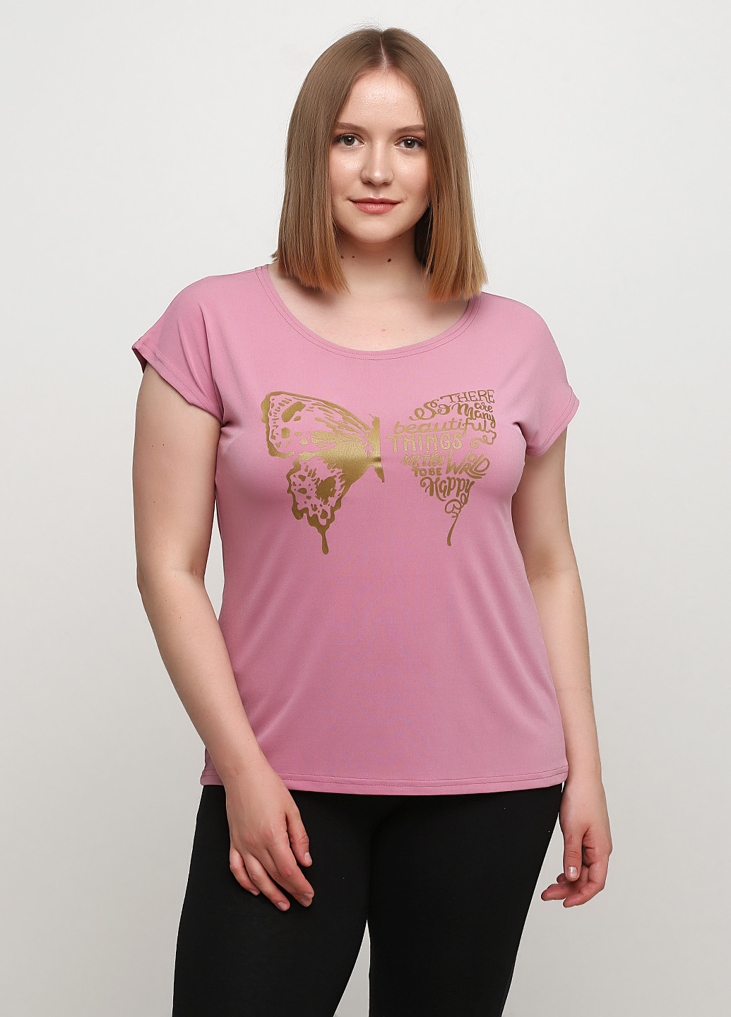 Рожева літня футболка Трикомир