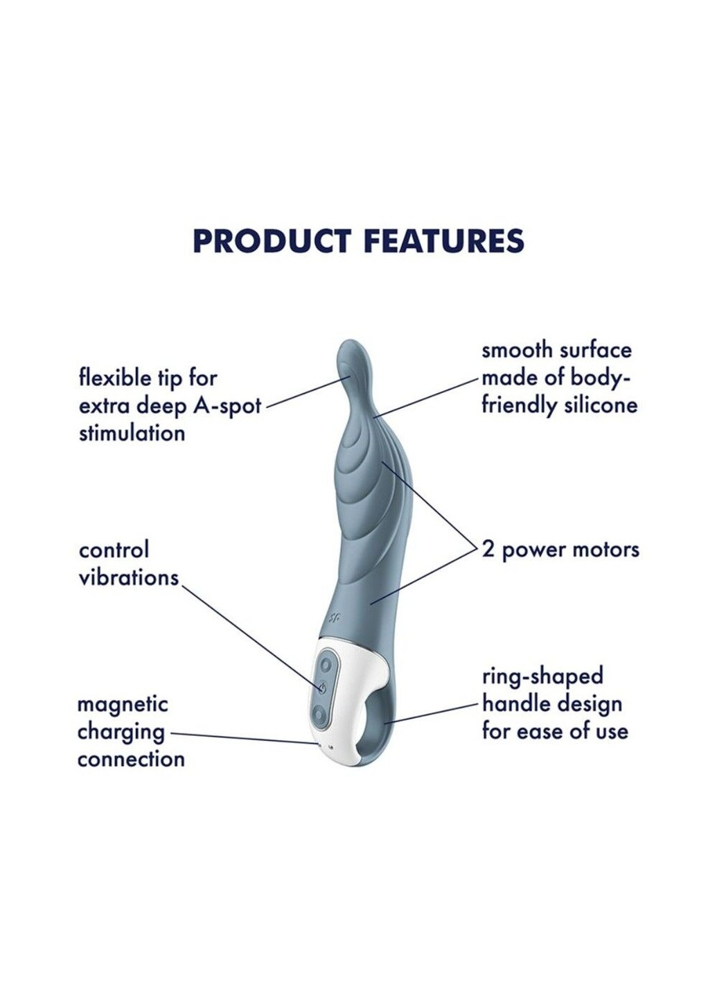 Вибратор для точки А A-Mazing 2 Grey Satisfyer (254785272)