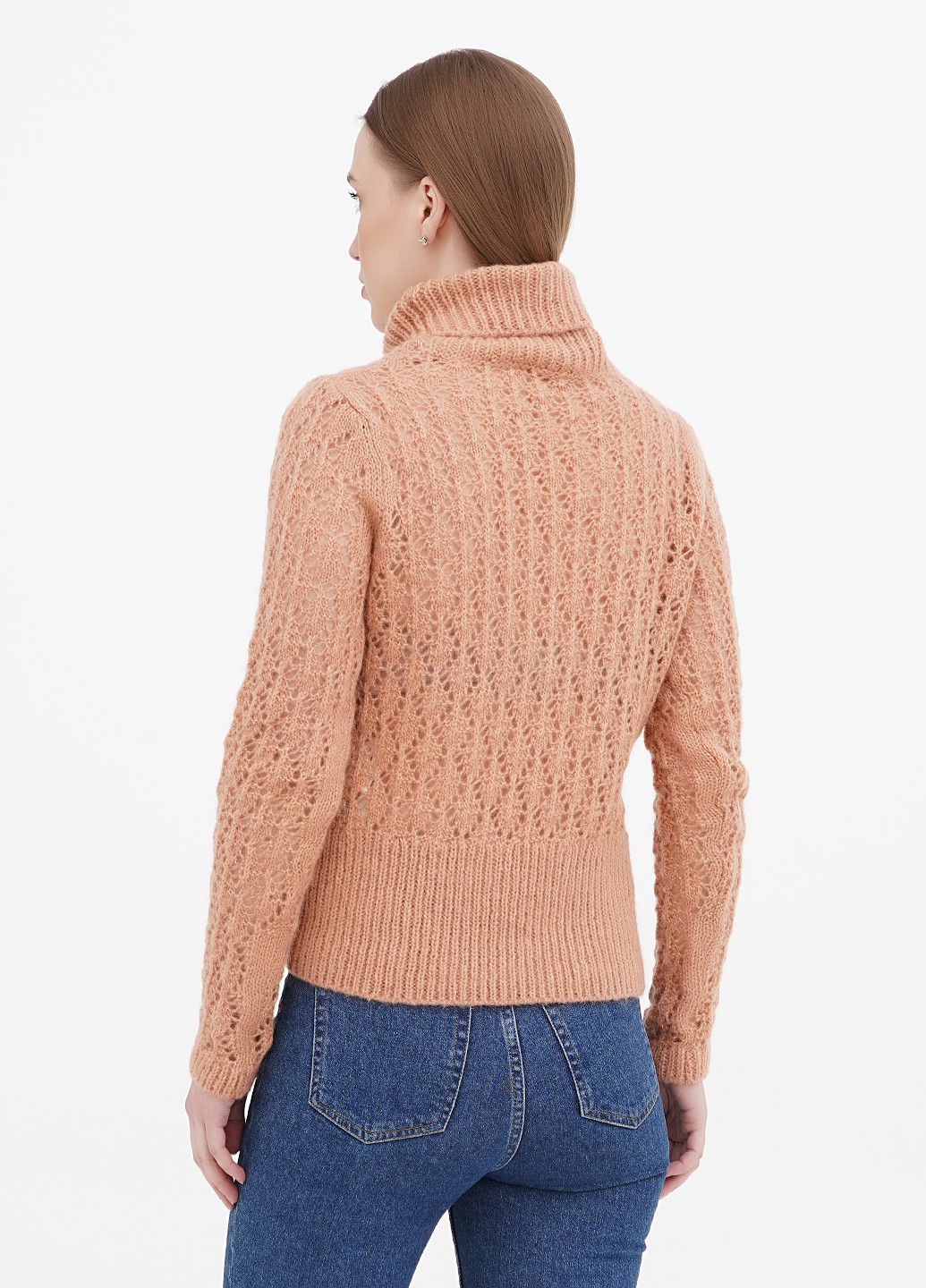 Персиковый демисезонный свитер Motivi