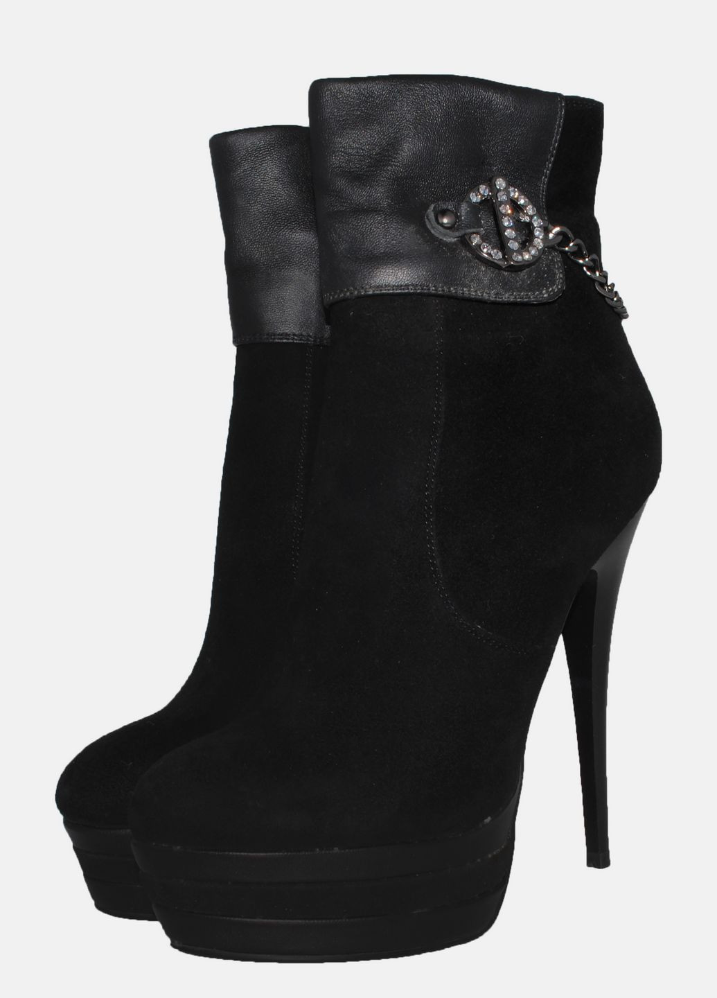 Осенние ботинки re059-b190-k20 black Erisses из натуральной замши