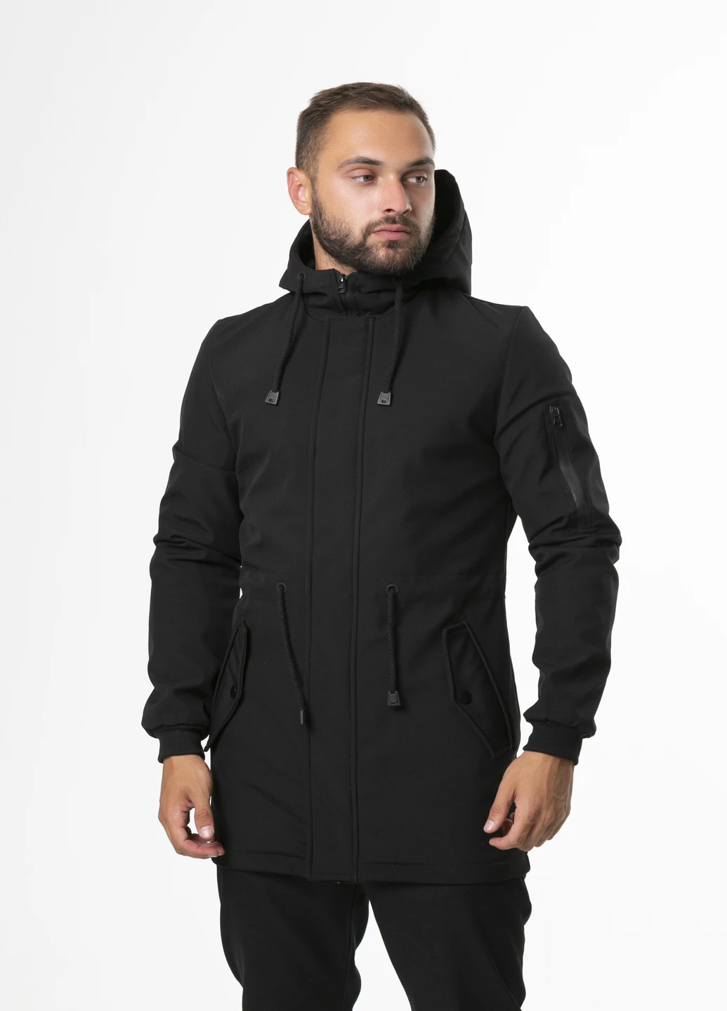 Черная демисезонная куртка мужская осенняя /весенняя softshell v2.0 демисезонная черная Intruder