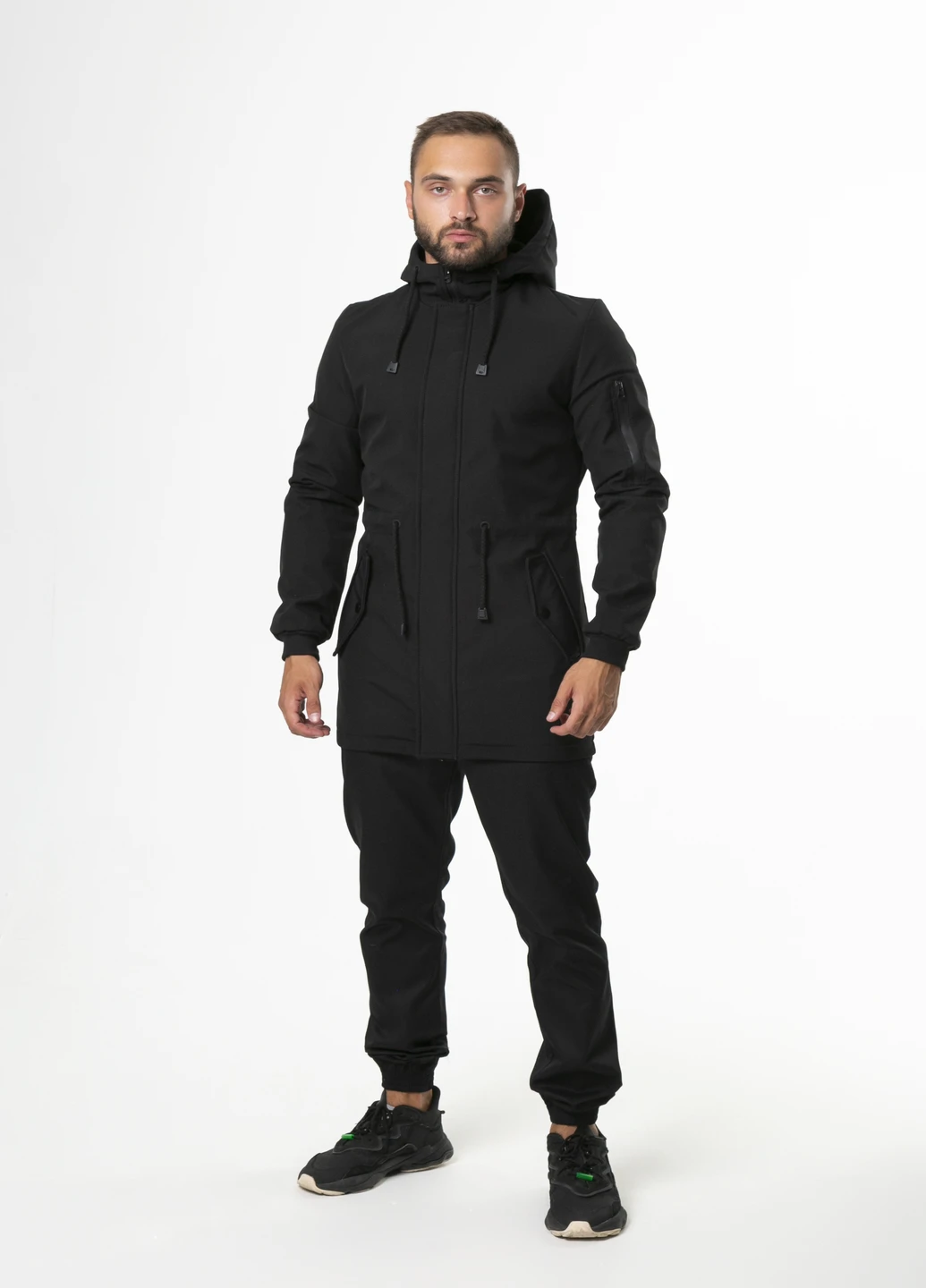Черная демисезонная куртка мужская осенняя /весенняя softshell v2.0 демисезонная черная Intruder