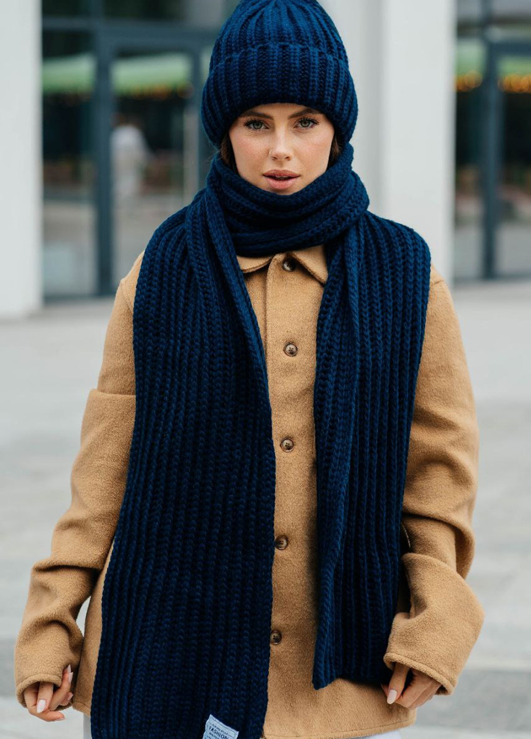 Комплект (шапка, шарф) No Brand (365959934)