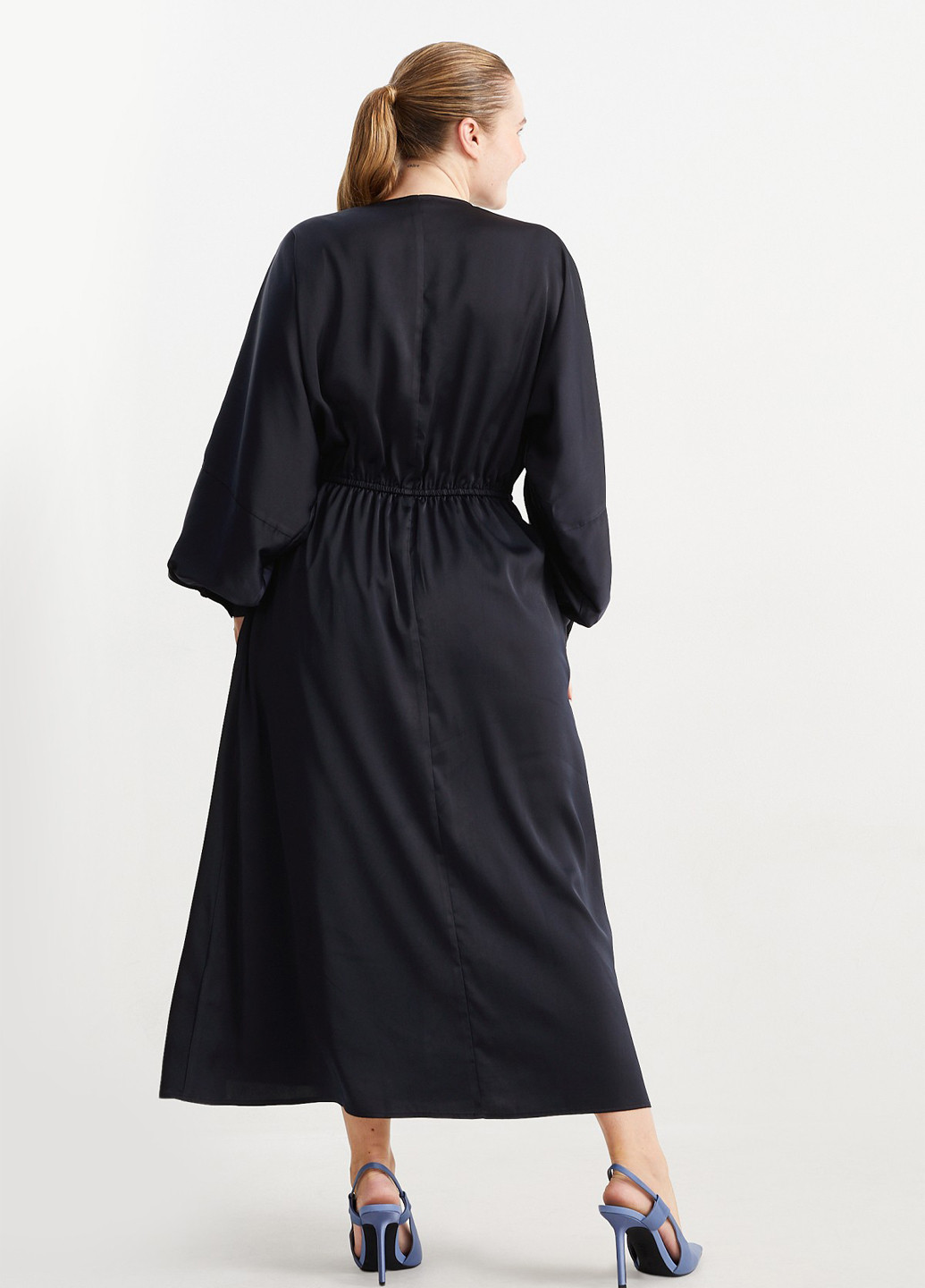 Темно-синя кежуал сукня C&A однотонна