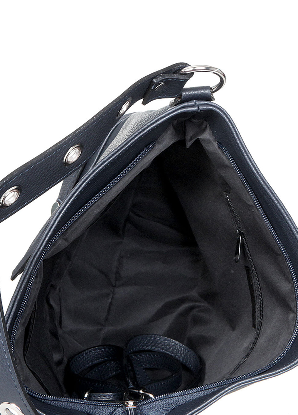 Сумка Diva's Bag шоппер однотонная тёмно-синяя кэжуал